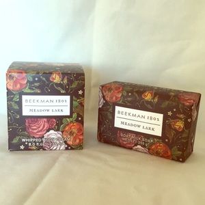 SET: Beekman 1802 Meadowlark Body Cream and Soap